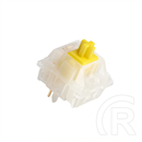 Avax Gateron Milky Yellow kapcsoló (lineáris, 50±15 gf, előút 2,0±0,6 mm, teljes út 4,0 mm, gyárilag előolajozott, 35 db