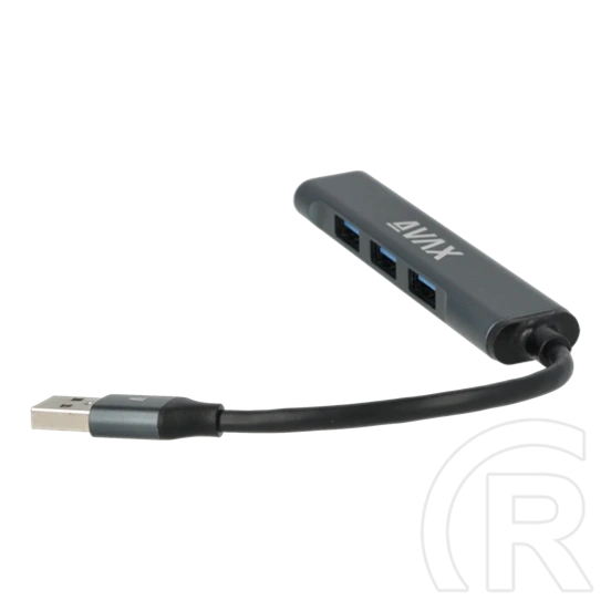 Avax HB600 CONNECT+ USB 3.0 hub (4xUSB 3.0, kompakt, fekete)