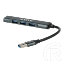 Avax HB600 CONNECT+ USB 3.0 hub (4xUSB 3.0, kompakt, fekete)