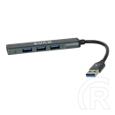 Avax HB600 CONNECT+ USB 3.0 hub (4xUSB 3.0, kompakt, fekete)