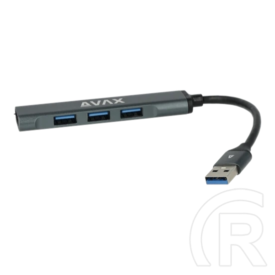 Avax HB600 CONNECT+ USB 3.0 hub (4xUSB 3.0, kompakt, fekete)