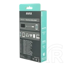 Avax HB600 CONNECT+ USB 3.0 hub (4xUSB 3.0, kompakt, fekete)