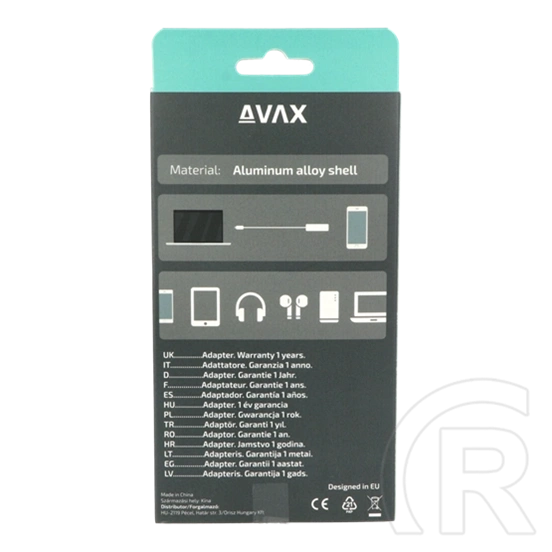Avax HB600 CONNECT+ USB 3.0 hub (4xUSB 3.0, kompakt, fekete)