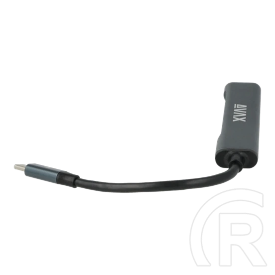 Avax HB601 CONNECT+ USB hub (Type-C, 4x USB 3.0, fekete)