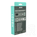 Avax HB601 CONNECT+ USB hub (Type-C, 4x USB 3.0, fekete)