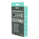 Avax HB601 CONNECT+ USB hub (Type-C, 4x USB 3.0, fekete)
