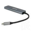 Avax HB611 Connect+ 5in1 Type-C hub (HDMI 4K/60Hz, Type-C bemenet, 2x USB 3.0, PD 100W)