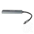 Avax HB611 Connect+ 5in1 Type-C hub (HDMI 4K/60Hz, Type-C bemenet, 2x USB 3.0, PD 100W)
