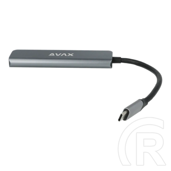 Avax HB611 Connect+ 5in1 Type-C hub (HDMI 4K/60Hz, Type-C bemenet, 2x USB 3.0, PD 100W)