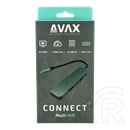 Avax HB611 Connect+ 5in1 Type-C hub (HDMI 4K/60Hz, Type-C bemenet, 2x USB 3.0, PD 100W)