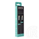 Avax USB-C - Lightning töltőkábel (C dugó / Lightning, 1,5 m, 27W, acélszürke)