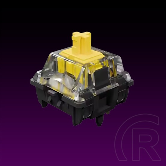 Avax billentyűzet kapcsoló (Gateron Silent Yellow, lineáris, 5 tűs, 35 db, gyárilag kenve, SMD kompatibilis)