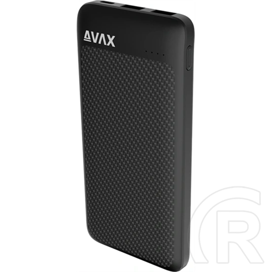 Avax pb120 lighty+ vésztöltő type-c aljzat (10000mah, 20w, pd gyorstöltő, 2x usb-a, fekete)