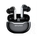 Awei T50 bluetooth fülhallgató sztereó (v5.3, TWS, mikrofon, zajszűrő, 6 óra lejátszás, töltőtok, fekete/fehér)