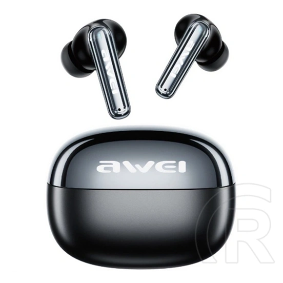 Awei T92 Pro bluetooth fülhallgató sztereo (v5.4, tws, aktív zajszűrő, mikrofon, + töltőtok, fekete)
