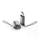 Awei a12 adapter (lightning aljzat - type-c, adatátvitel és töltés, otg) világosszürke