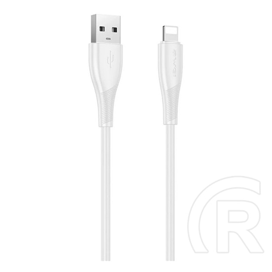 Awei mini  cl-182l adatkábel (usb - lightning, 2.4a, 100cm) fehér