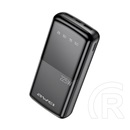 Awei p13k vésztöltő 2 usb+type-c aljzat (20000mah, 22.5w, pd gyorstöltő, led kijelző) fekete