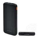 Awei p20k vésztöltő 2 usb+type-c aljzat (10000mah, 2.4a, pd gyorstöltő) fekete