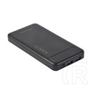 Awei p5k vésztöltő 2 usb+2 type-c aljzat (10000mah, 22.5w, pd gyorstöltő) fekete