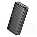 Awei p6k pro vésztöltő 2 usb+type-c aljzat (20000mah, 12w, led jelzés) fekete