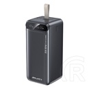 Awei pa-13 vésztöltő 2 usb+type-c aljzat (50000mah, 22.5w, pd gyorstöltő, led kijelző) fekete