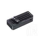Awei vésztöltő type-c aljzat (20000mah, 22.5w, pd gyorstöltő, led + beépített 2 type-c/microusb/lightning) fekete