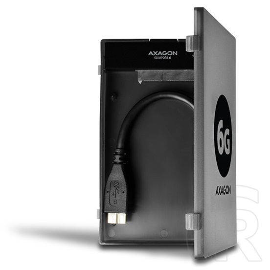 Axagon ADSA-1S6 külső ház (2,5", SATA, USB 3.0, fekete)