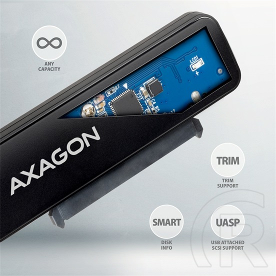 Axagon ADSA-FP2A USB 3.0 - 2,5" SATA3 dokkoló adapter (fekete)