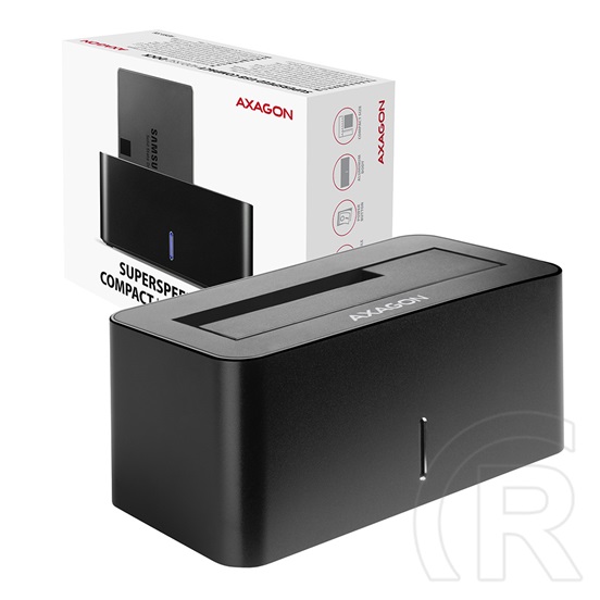 Axagon ADSA-SN SuperSpeed USB 3.2 Gen 1 Compact dokkoló (2,5" / 3,5", SATA3, USB 3.0, fekete)