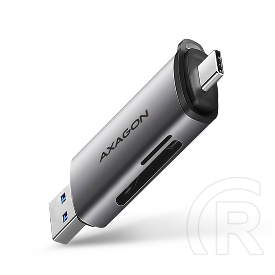 Axagon CRE-SAC USB-A + USB-C 3.2 Gen 1 - SD/microSD kártyaolvasó