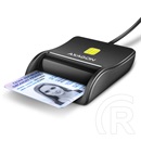 Axagon CRE-SM3N Smart Card Flatreader (fekete)