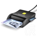 Axagon CRE-SM3SD Smart Card Flatreader (fekete)