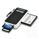 Axagon CRE-X1 USB 2.0 kártyaolvasó (fekete-fehér)
