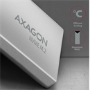 Axagon EEM2-UG2 SSD külső ház (M.2, NVMe, USB-C, fekete)