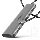 Axagon HMC-5H USB-C 5Gbps 5in1 hub Ezüst