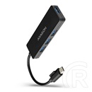 Axagon Slim USB-C hub (4xUSB 3.2 Gen 1, fekete)