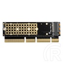 Axagon PCEM2-1U PCIE NVME M.2 x16/x8/x4 M-Key slot adapter