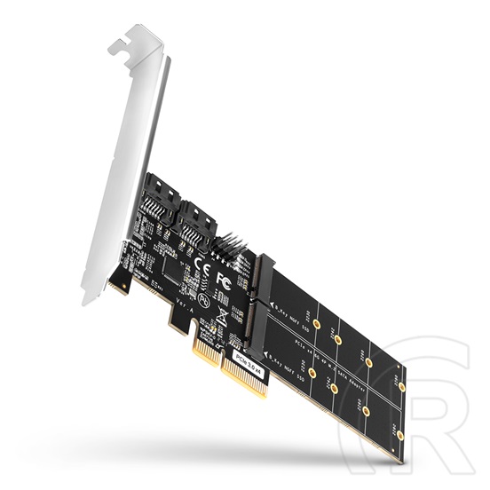 Axagon PCES-SA4M2 PCIe Controller 2x SATA 6G + 2x SATA M.2