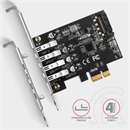 Axagon PCEU-43RS PCIe Controller 4x SuperSpeed USB