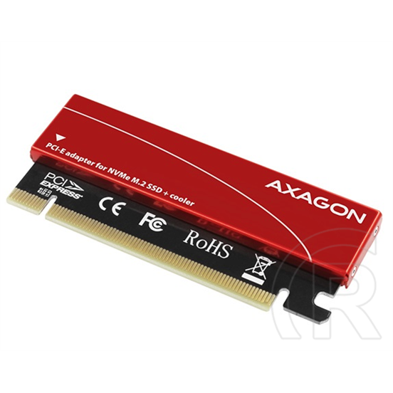 Axagon PCIe x4 (16x foglalat)- M.2 NVMe kártya (2230, 2242, 2260, 2280)