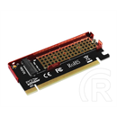 Axagon PCIe x4 (16x foglalat)- M.2 NVMe kártya (2230, 2242, 2260, 2280)