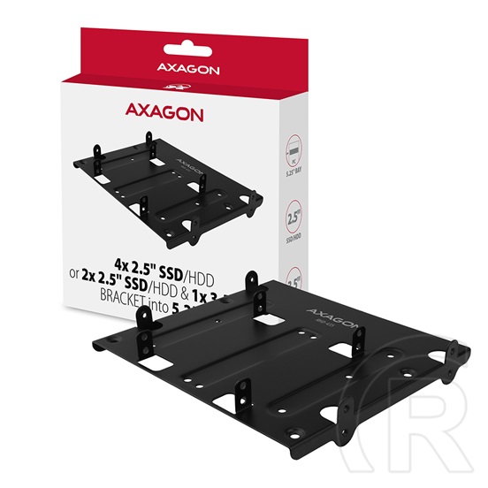 Axagon RHD-435 (4x2.5" SSD/HDD vagy 2x2.5" SSD/HDD &1x3.5"  - 5.25" fekete)