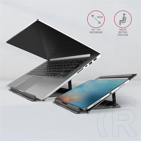 Axagon STND-L Notebook Stand (szürke)