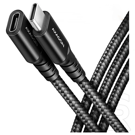 Axagon USB-C hosszabbító kábel (USB 3.2, 1m, fekete)