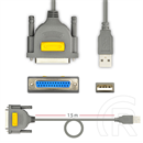 Axagon USB 2.0 - párhuzamos DB-25 adapter