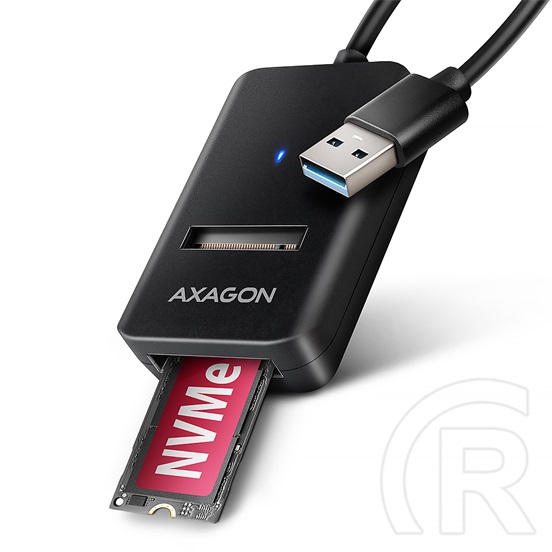 Axagon USB 3.2 Gen 2 - M.2 adapter (M.2 NVMe, M.2 SATA, 0,1 m  fix kábel)