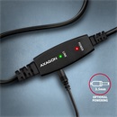Axagon USB 2.0 aktív kábel (A dugó / B dugó, 15 m, fekete)