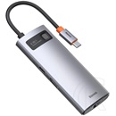 Baseus Metal Gleam 6in1 USB-C hub (3xUSB 3.0, USB-C PD, HDMI, RJ45)