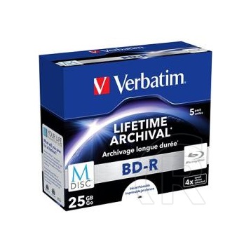 BD-R írható Blu-Ray Verbatim lemez 25 GB, nyomtatható, M-Disc